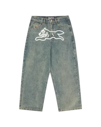 Running Dog Triple Scoop Denim-Hose