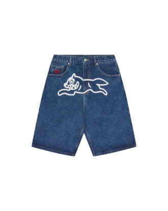 Running Dog Triple Scoop Denim-Shorts