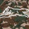 Running Dog Woodland Camo-Kapuze mit durchgehendem Reißverschluss