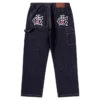 Selvedge-Carpenter-Hose aus Denim mit Running Dog-Motiv Selvedge-Carpenter-Hose aus Denim mit Running Dog-Motiv