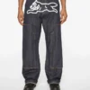 Selvedge-Carpenter-Hose aus Denim mit Running Dog-Motiv Selvedge-Carpenter-Hose aus Denim mit Running Dog-Motiv