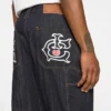 Selvedge-Carpenter-Hose aus Denim mit Running Dog-Motiv Selvedge-Carpenter-Hose aus Denim mit Running Dog-Motiv