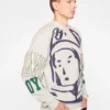 Sweatshirt mit großem Gesicht
