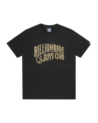 T-Shirt mit Leopardenmuster-Arch Logo
