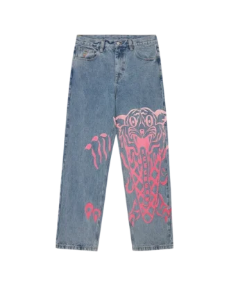 Tiger Triple Scoop Denim-Hose