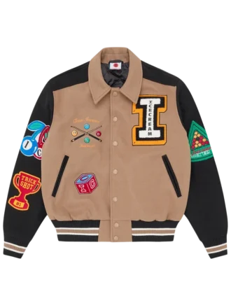 Trick Shot-Varsity-Jacke mit Kragen