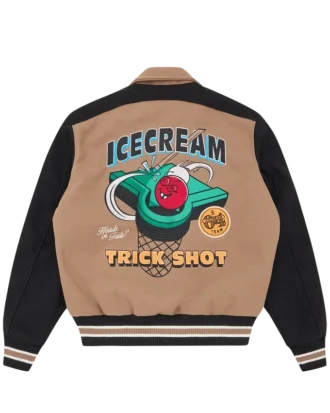 Trick Shot-Varsity-Jacke mit Kragen