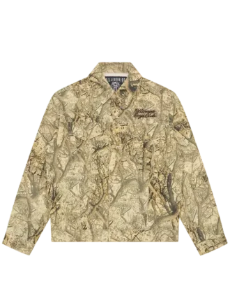 Truckerjacke mit Diamonds & Dollars- und Dollar-Baum-Camo-Muster
