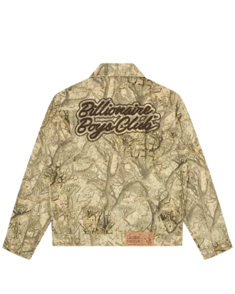 Truckerjacke mit Diamonds & Dollars- und Dollar-Baum-Camo-Muster